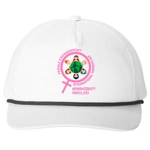 International 'S Day: Empowert Embrace Equity Great Gift Snapback Five-Panel Rope Hat