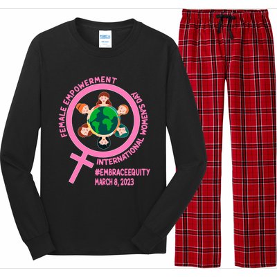 International 'S Day: Empowert Embrace Equity Great Gift Long Sleeve Pajama Set