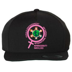 International 'S Day: Empowert Embrace Equity Great Gift Wool Snapback Cap