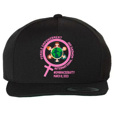 International 'S Day: Empowert Embrace Equity Great Gift Wool Snapback Cap