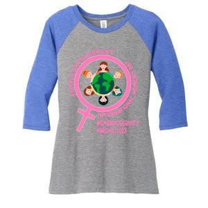 International 'S Day: Empowert Embrace Equity Great Gift Women's Tri-Blend 3/4-Sleeve Raglan Shirt