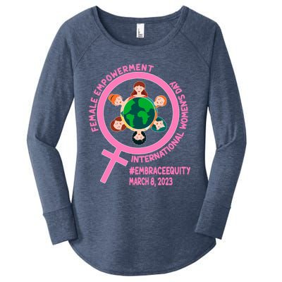 International 'S Day: Empowert Embrace Equity Great Gift Women's Perfect Tri Tunic Long Sleeve Shirt