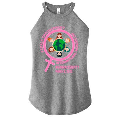 International 'S Day: Empowert Embrace Equity Great Gift Women’s Perfect Tri Rocker Tank