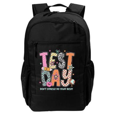 Its Star Day Dont Stress Do Your Best Testing Day Test Day Daily Commute Backpack
