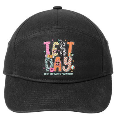 Its Star Day Dont Stress Do Your Best Testing Day Test Day 7-Panel Snapback Hat