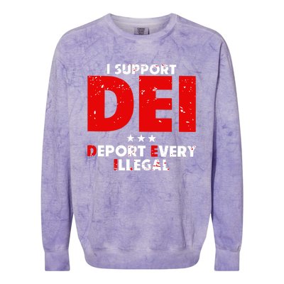 I Support Dei Deport Every Illegal Colorblast Crewneck Sweatshirt