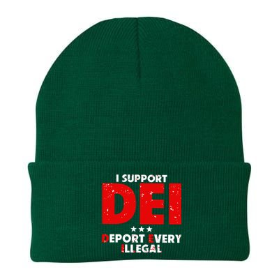 I Support Dei Deport Every Illegal Knit Cap Winter Beanie