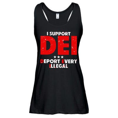 I Support Dei Deport Every Illegal Ladies Essential Flowy Tank