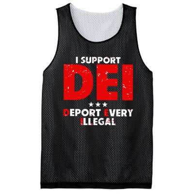 I Support Dei Deport Every Illegal Mesh Reversible Basketball Jersey Tank