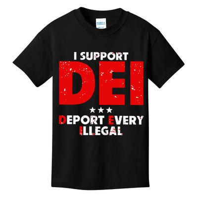 I Support Dei Deport Every Illegal Kids T-Shirt