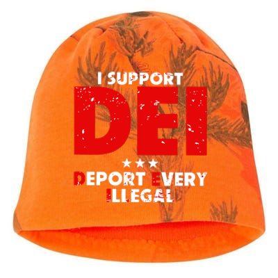 I Support Dei Deport Every Illegal Kati - Camo Knit Beanie