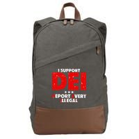 I Support Dei Deport Every Illegal Cotton Canvas Backpack