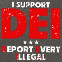I Support Dei Deport Every Illegal Cotton Canvas Backpack
