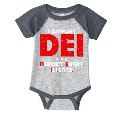 I Support Dei Deport Every Illegal Infant Baby Jersey Bodysuit