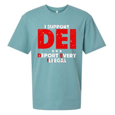 I Support Dei Deport Every Illegal Sueded Cloud Jersey T-Shirt