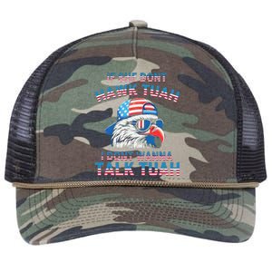 If She DonT Hawk Tuah I DonT Wanna Tawk Tuha Retro Rope Trucker Hat Cap