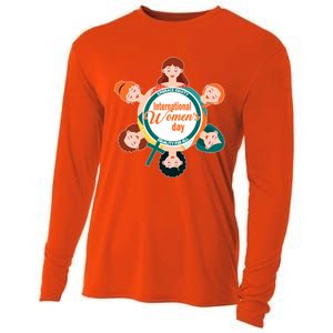 International 'S Day: Equality Embrace Equity Gift Cooling Performance Long Sleeve Crew