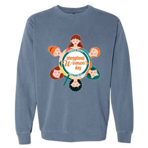 International 'S Day: Equality Embrace Equity Gift Garment-Dyed Sweatshirt