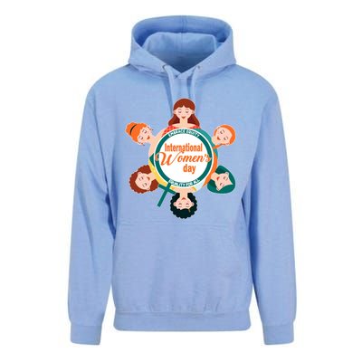 International 'S Day: Equality Embrace Equity Gift Unisex Surf Hoodie