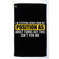I'm Stepping Down From My Position As Adult Turns Out Golf Towel