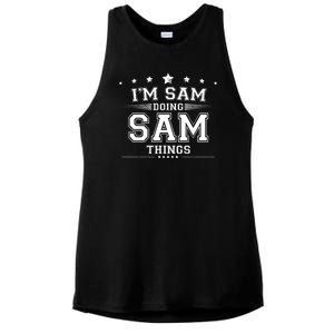 Im Sam Doing Sam Things Ladies PosiCharge Tri-Blend Wicking Tank