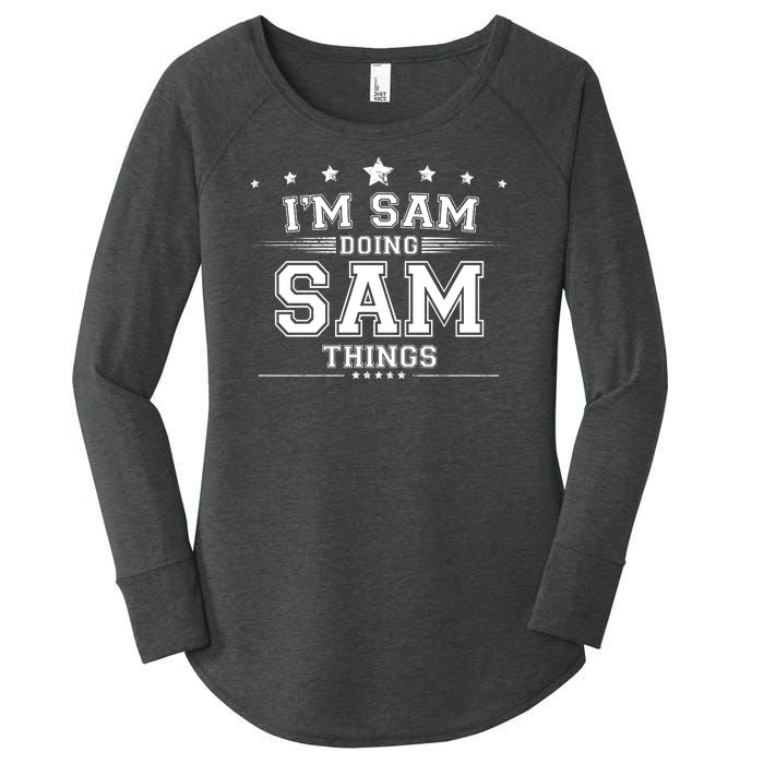 Im Sam Doing Sam Things Women's Perfect Tri Tunic Long Sleeve Shirt