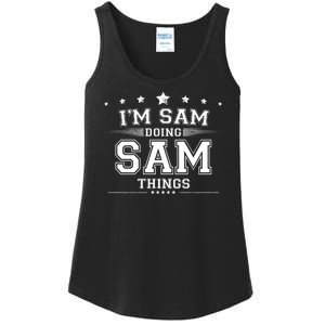 Im Sam Doing Sam Things Ladies Essential Tank