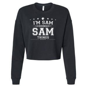 Im Sam Doing Sam Things Cropped Pullover Crew