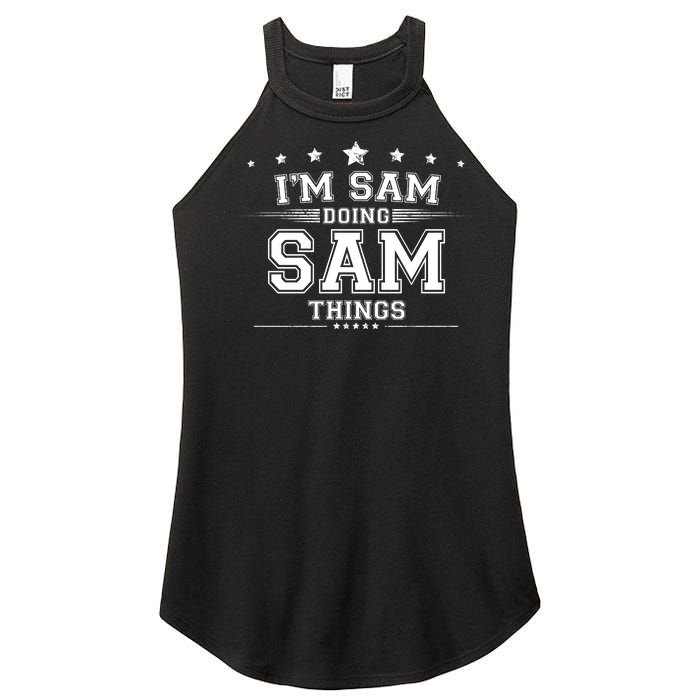 Im Sam Doing Sam Things Women's Perfect Tri Rocker Tank