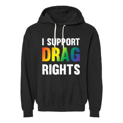 I Support Drag Rights Matter TN Pro LGBTQ Garment-Dyed Fleece Hoodie