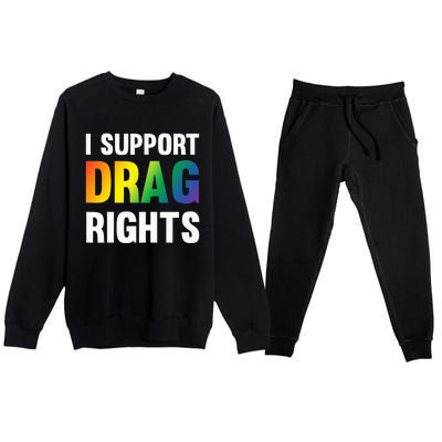 I Support Drag Rights Matter TN Pro LGBTQ Premium Crewneck Sweatsuit Set