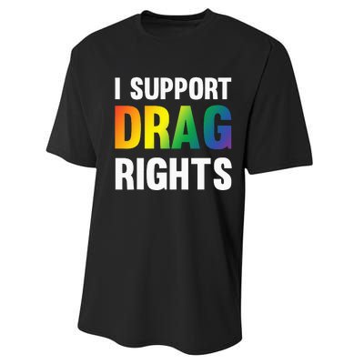 I Support Drag Rights Matter TN Pro LGBTQ Performance Sprint T-Shirt