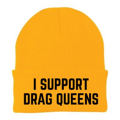 I Support Drag Queens Great Gift Knit Cap Winter Beanie