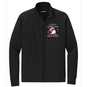 If She Dont Hawk Tush I Wont Tawk Tuah 4th Of July Stretch Full-Zip Cadet Jacket