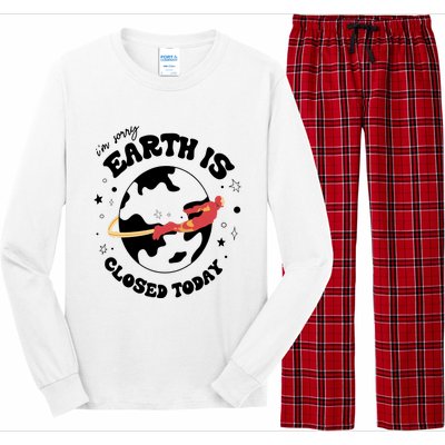 I'm Sorry Earth Is Closed Today Hero Lover I Love You 3000 Long Sleeve Pajama Set