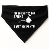 Im So Excited For Spring I Wet My Pants Funny USA-Made Doggie Bandana