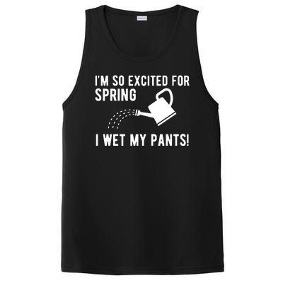 Im So Excited For Spring I Wet My Pants Funny PosiCharge Competitor Tank