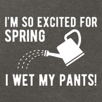 Im So Excited For Spring I Wet My Pants Funny Cotton Canvas Backpack