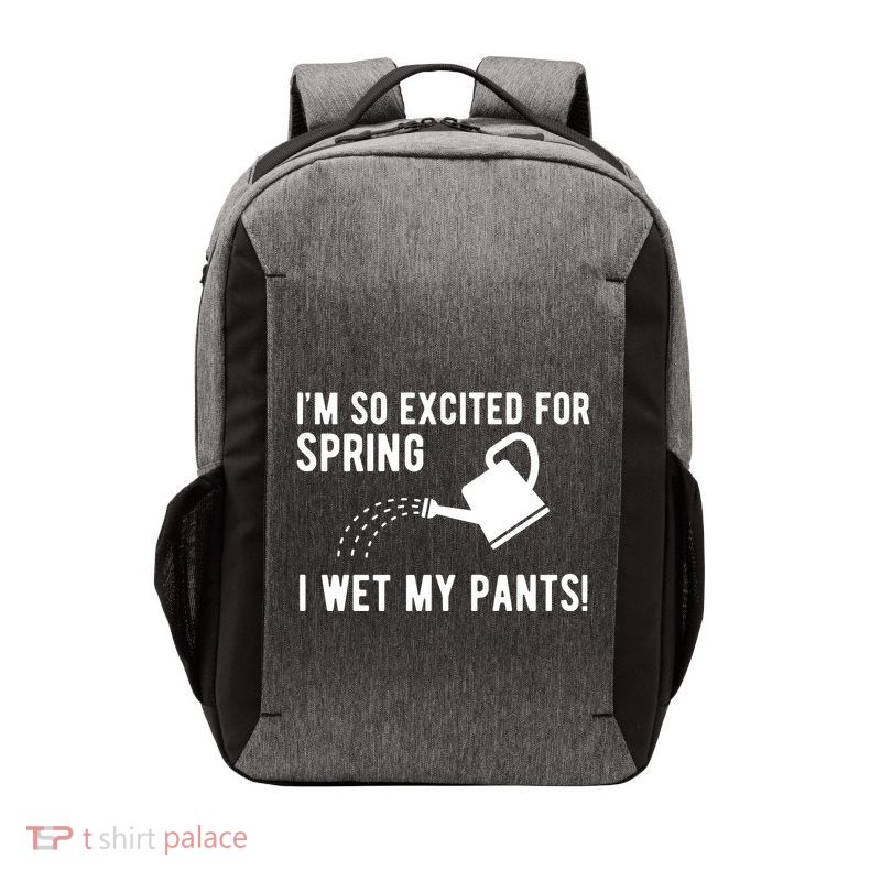 Im So Excited For Spring I Wet My Pants Funny Vector Backpack