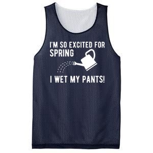 Im So Excited For Spring I Wet My Pants Funny Mesh Reversible Basketball Jersey Tank