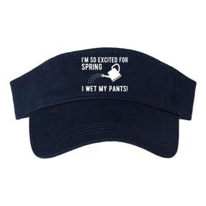 Im So Excited For Spring I Wet My Pants Funny Valucap Bio-Washed Visor