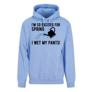 Im So Excited For Spring I Wet My Pants Funny Unisex Surf Hoodie