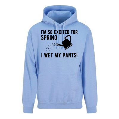 Im So Excited For Spring I Wet My Pants Funny Unisex Surf Hoodie