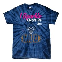 I Sparkle Even In Mud Team Girls Mud Run Funny ATV Quad Tie-Dye T-Shirt