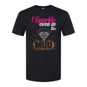 I Sparkle Even In Mud Team Girls Mud Run Funny ATV Quad Softstyle CVC T-Shirt