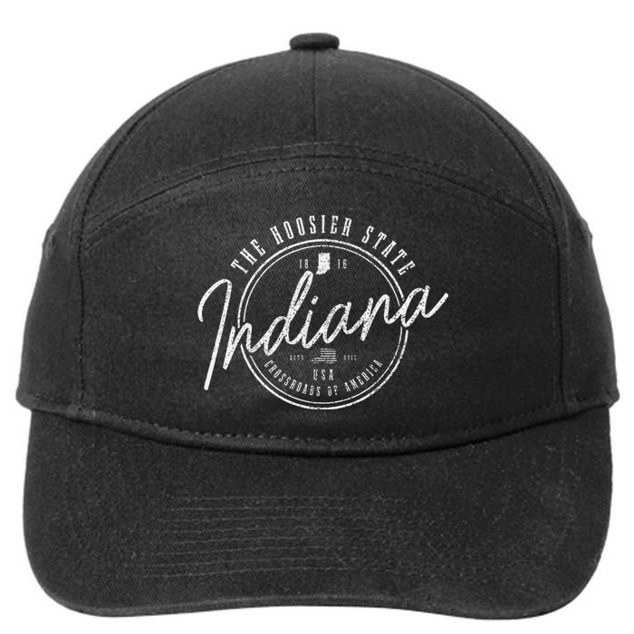 Indiana State Est. 1816 Patriotic Pride Indiana 7-Panel Snapback Hat