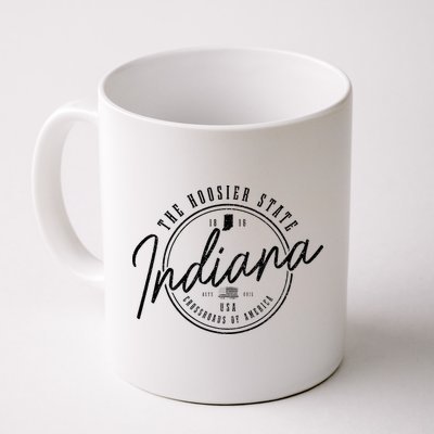 Indiana State Est. 1816 Patriotic Pride Indiana Mug