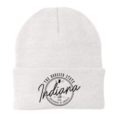 Indiana State Est. 1816 Patriotic Pride Indiana Beanie