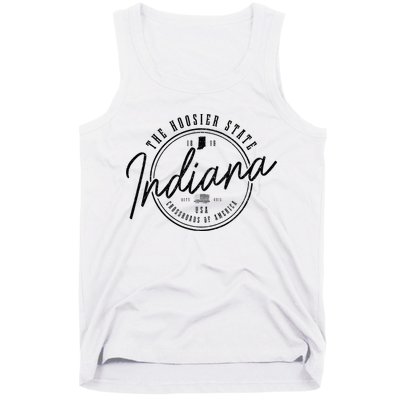 Indiana State Est. 1816 Patriotic Pride Indiana Tank Top