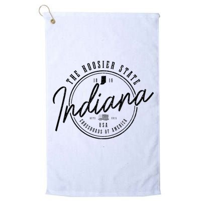Indiana State Est. 1816 Patriotic Pride Indiana Golf Towel